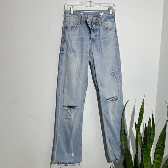 Zara Denim - Zara Light Blue Straight Leg Jeans